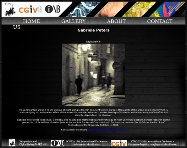 Online-Ausstellung, Night Walk II, Gabriele Peters